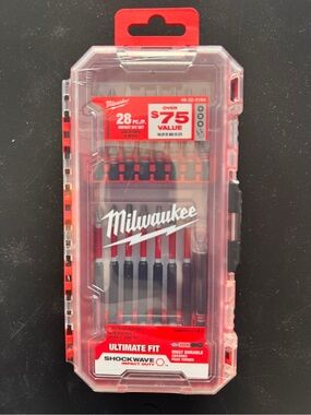 NEWMilwaukee SHOCKWAVE 28PC Impact Driver Bit Set 48-32-5164